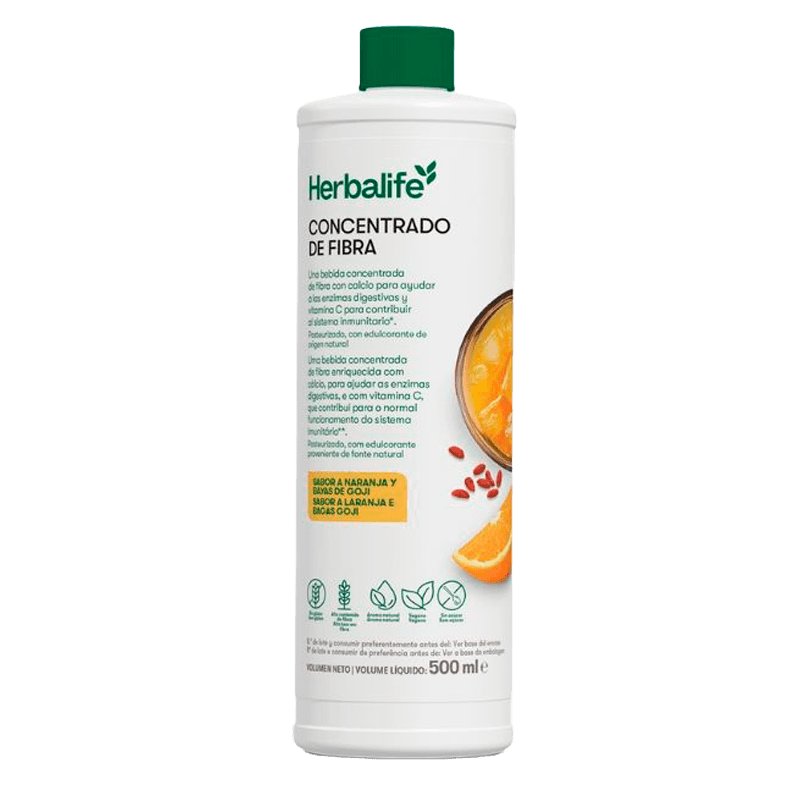 Concentrado de fibra sabor naranja