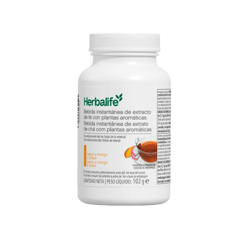 Bebida instantánea de té sabor mango y pitaya